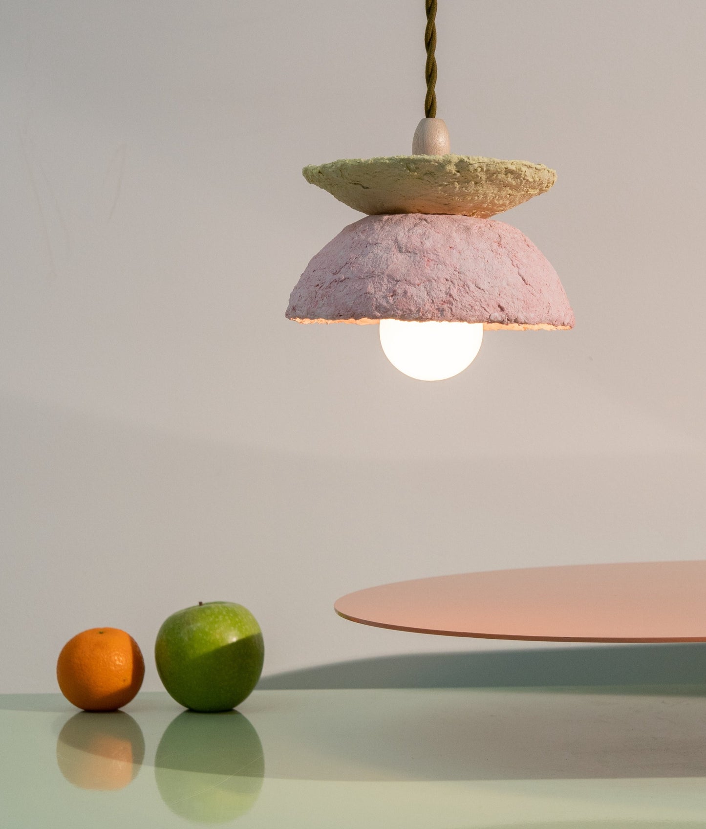 Artisan Series: "Paper Clay Pendants" (Pink) by Arielle Casale