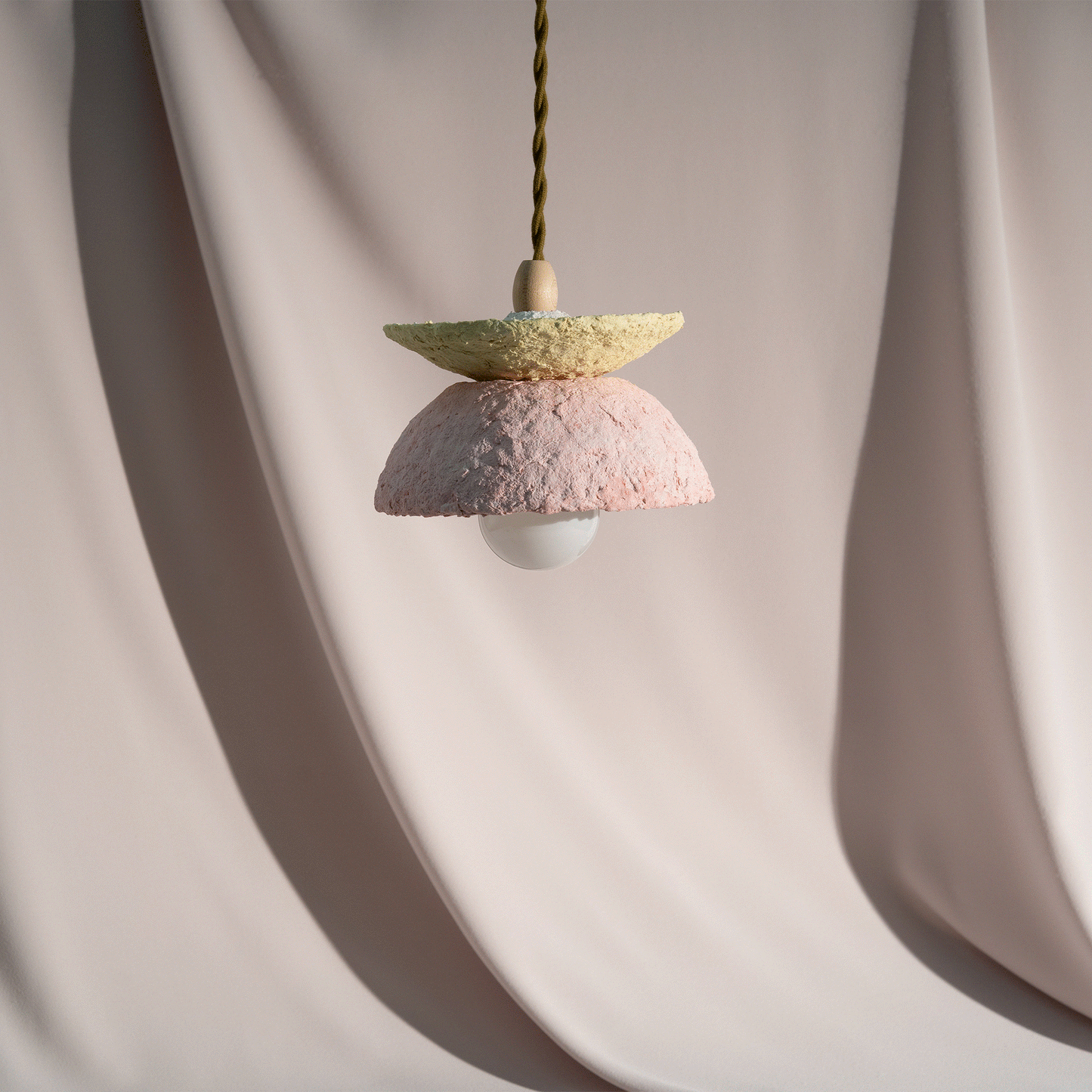Artisan Series: "Paper Clay Pendants" (Pink) by Arielle Casale