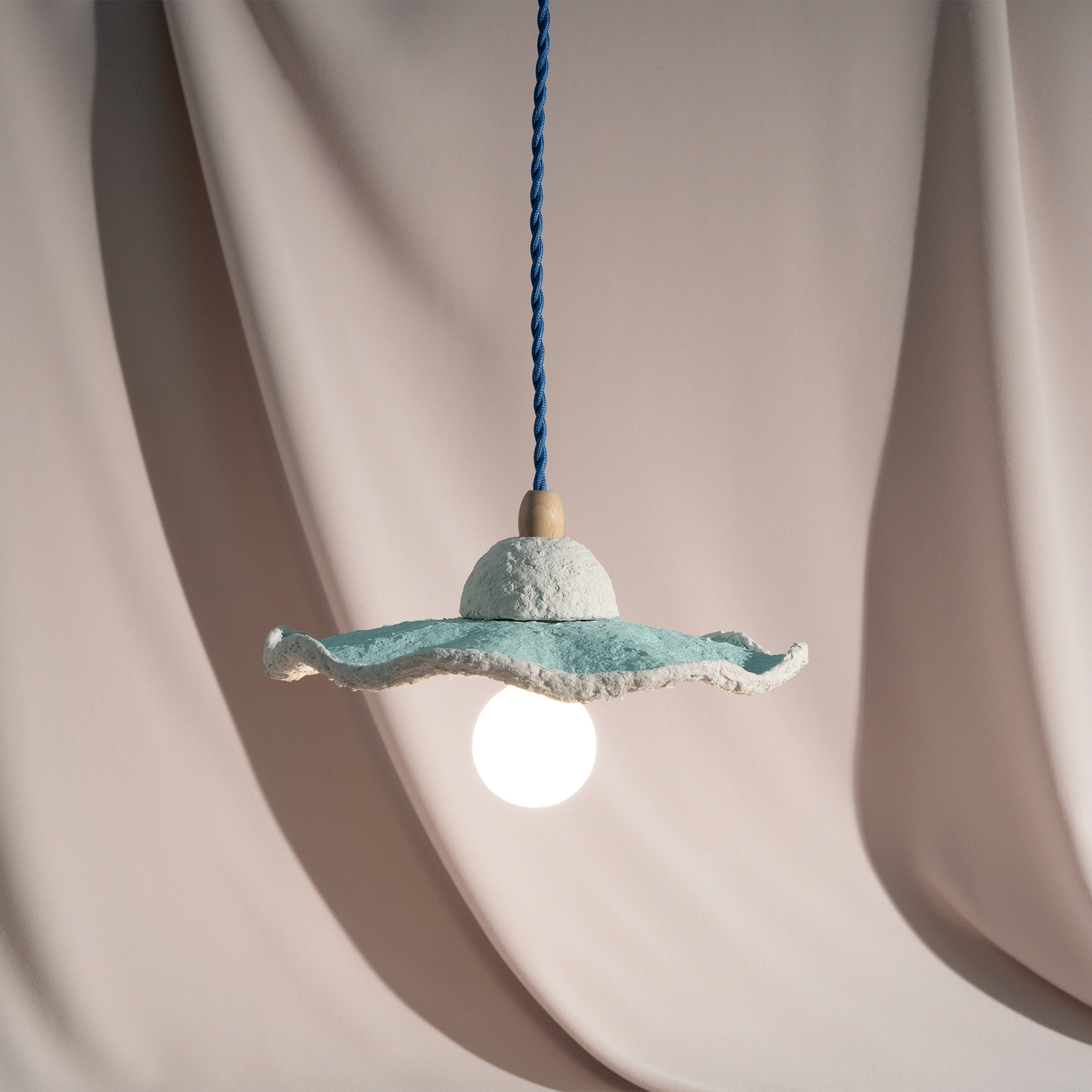 Artisan Series: "Paper Clay Pendants" (Blue) by Arielle Casale