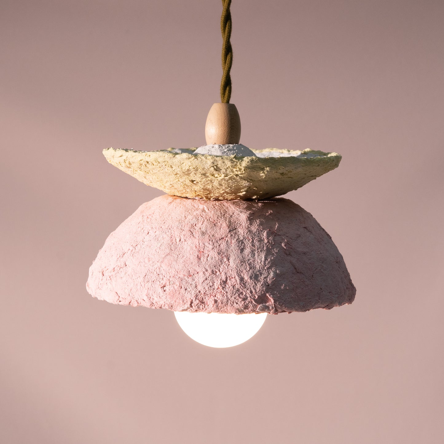 Artisan Series: "Paper Clay Pendants" (Pink) by Arielle Casale